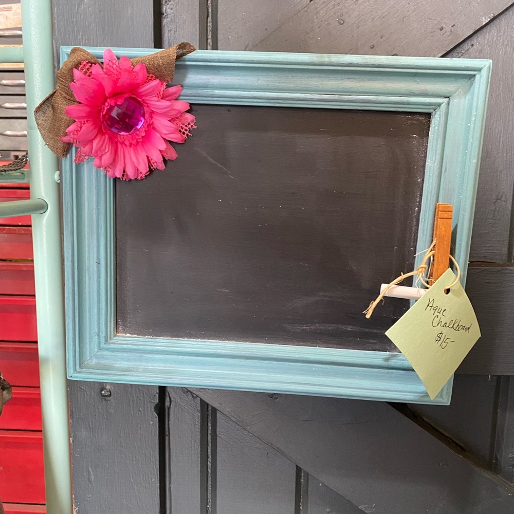 hand made picture frame chalk board
